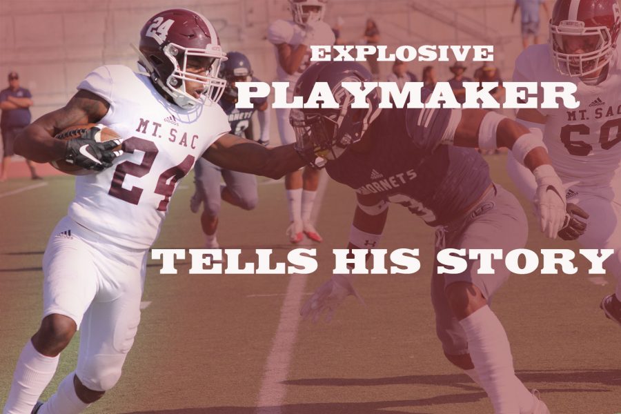 Chris Jackson in action. Photo Credit: Lauren Berny. Graphic Credit: Hernandez Coke