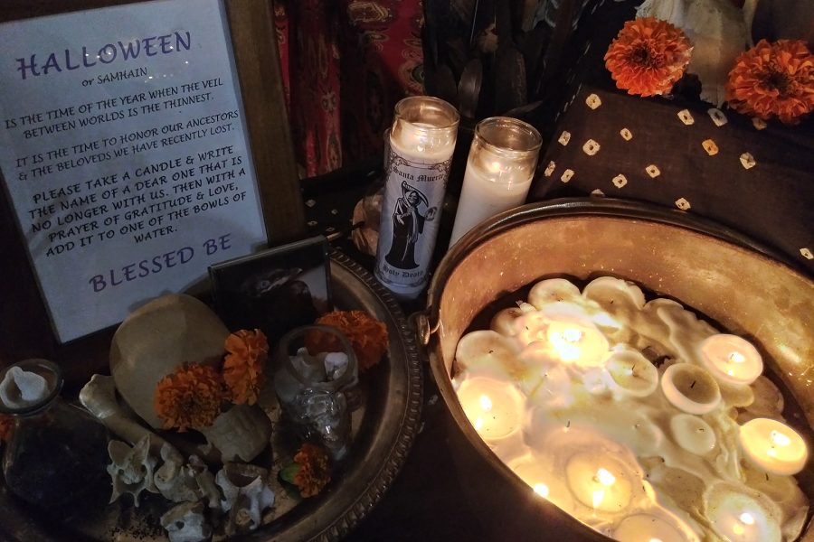 A booth at Witch Walk DTSA set up a place for people to send their prayers beyond the veil in observance of Samhain. Photo credit: Leni Alexi Santos/SAC.Media.