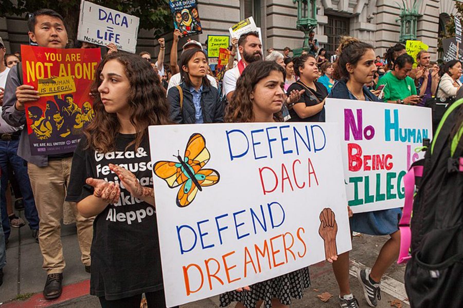 Advocates+for+undocumented+youth+protest+the+end+DACA+announced+by+the+Trump+administration+on+Sep.+5%2C+2017.