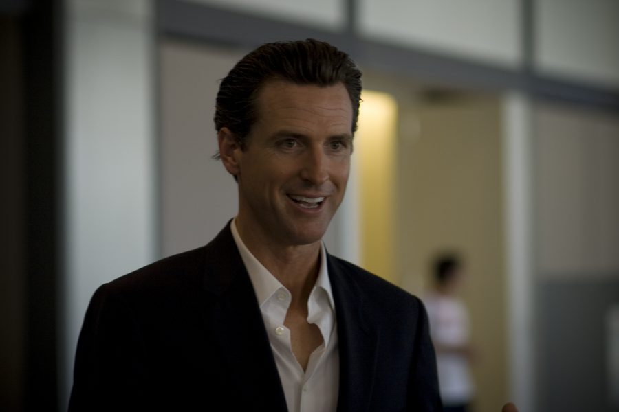 Photo of Gavin Newsom at Netroots Nation in 2008. Photo from WikiMedia Commons. 
