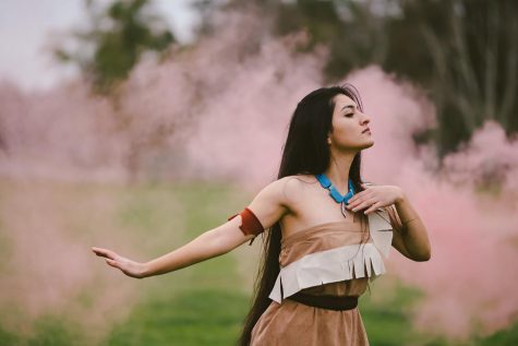 Photo of Andrea Diaz as Pocahontas by Tiffany Chien.