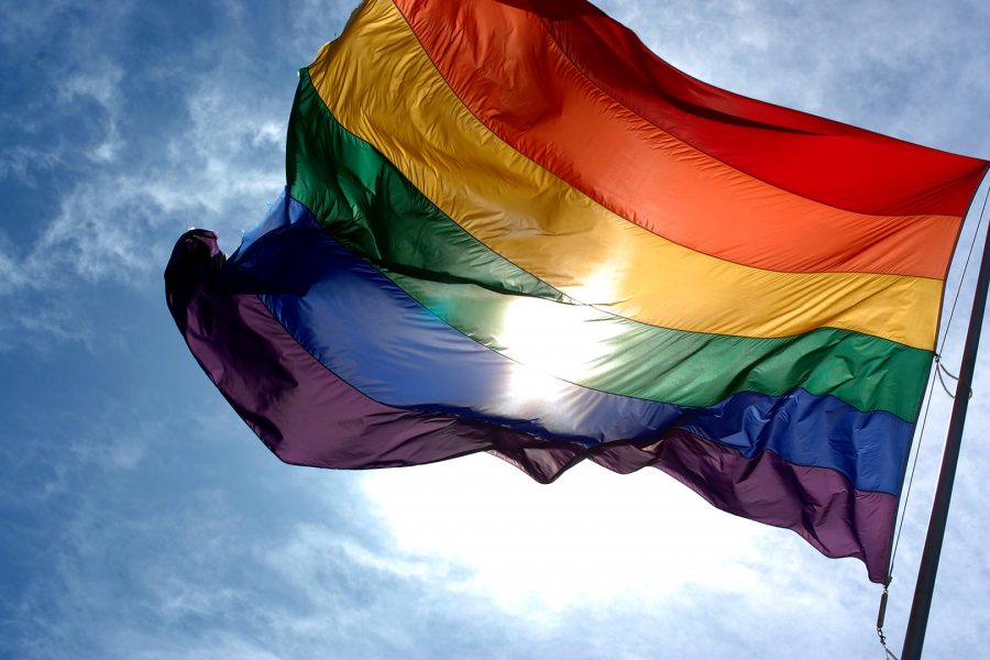 Rainbow flag of the LGBTQ community. Wikimedia Commons.