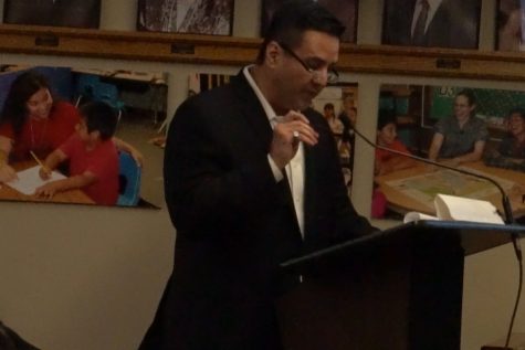 District resident Fernando Solis makes further allegations against the HLPUSD for its handling of the allegations made against the coach on Nov. 14. Photo Credit: Joshua Sanchez/SAC.Media.