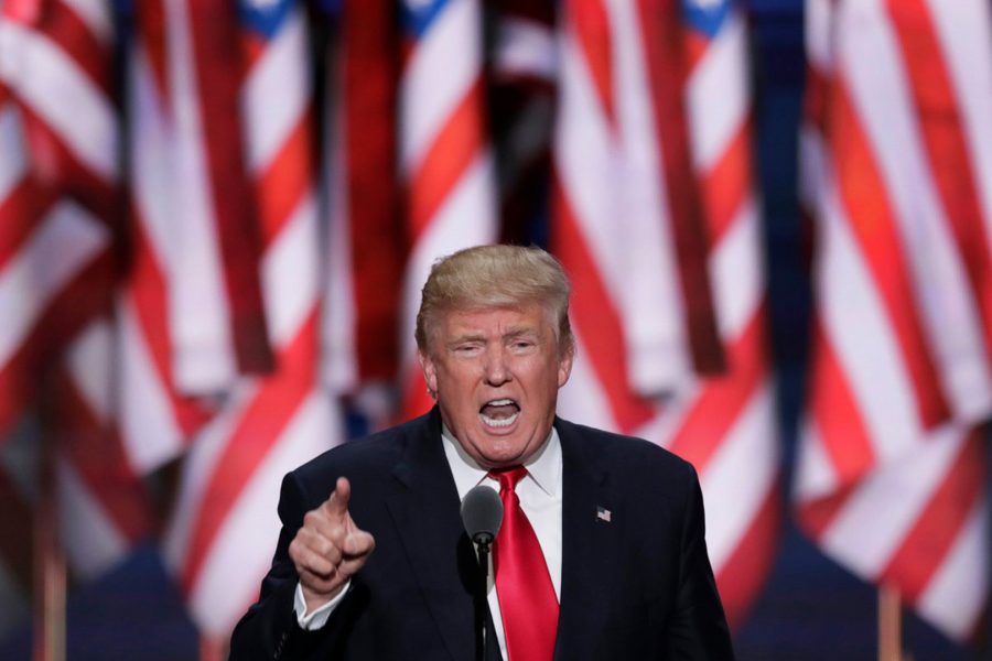 Donald Trump at the Republican National Convention in 2016. 