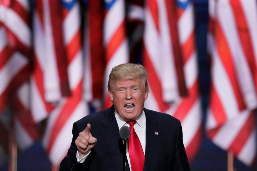 Donald Trump at the Republican National Convention in 2016. Photo from Creative Commons.