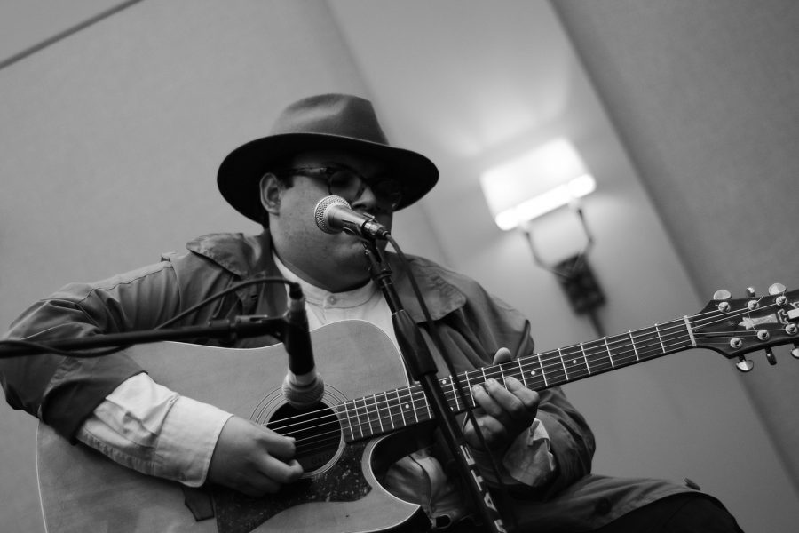 Nico Ramirez, 23, vocalist of band No Big Deal performs at the Los Angeles Marriott Burbank Airport Hotel on Thursday, March 22, 2018. Photo Credit: Hernandez Coke/SAC.Media