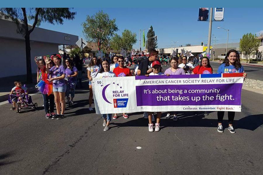 Participants march in the Relay for Life Azusa 2013. Susie VanderLoop/Relay for Life Azusa