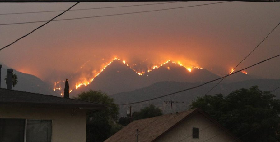 Bobcat Fire view from a kitchen window in Monrovia, CA, September 10, 2020 by Eddiem360 on Wikimedia Commons.
https://commons.wikimedia.org/wiki/File:Bobcat_Fire,_Los_Angeles,_San_Gabriel_Mountains.jpg