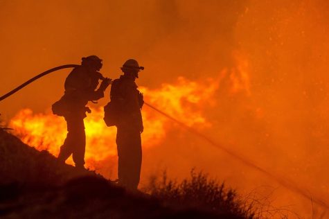 Firefighters fighting brushfire posted by DMCA on pxfuel.
