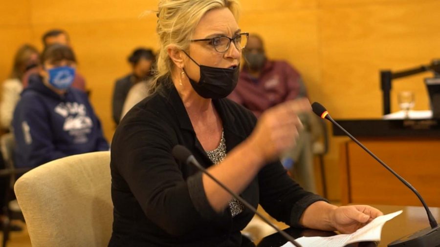 Adult Basic Education Professor Donna Necke spoke passionately at the Mt. SAC Board of Trustees meeting on Oct. 13 about how her students could not just go online with their home life and technological struggles.