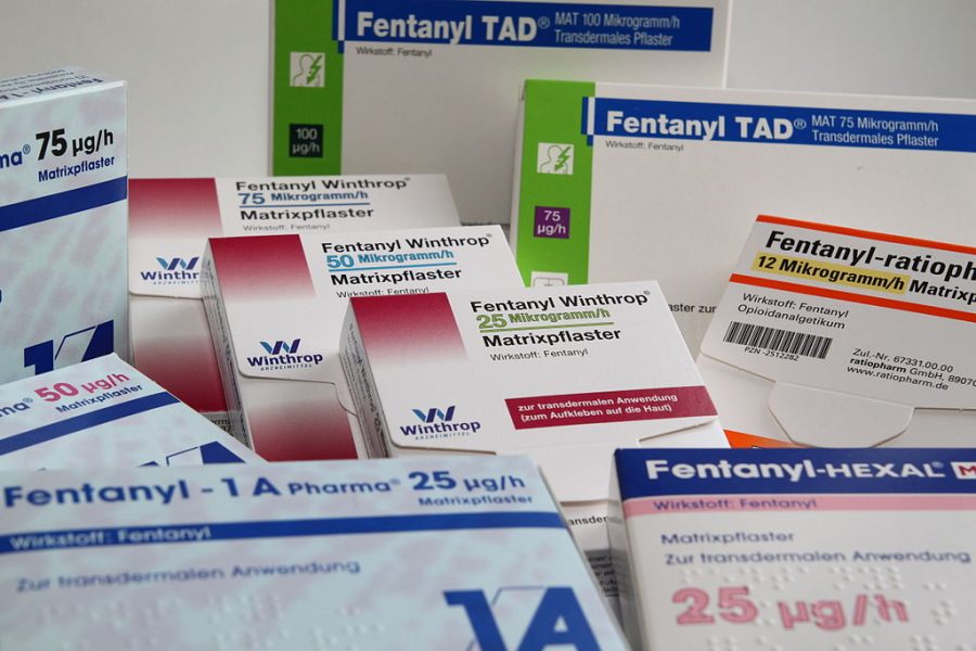 Fentanyl patch packages. Photo courtesy of Alcibiades/Wikimedia Commons