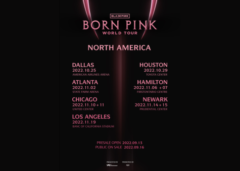 BORN PINK North American Tour Promotional Poster. Courtesy of YG Entertainment