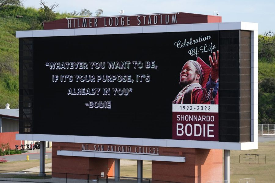 A quote from Bodie displayed on the jumbotron.