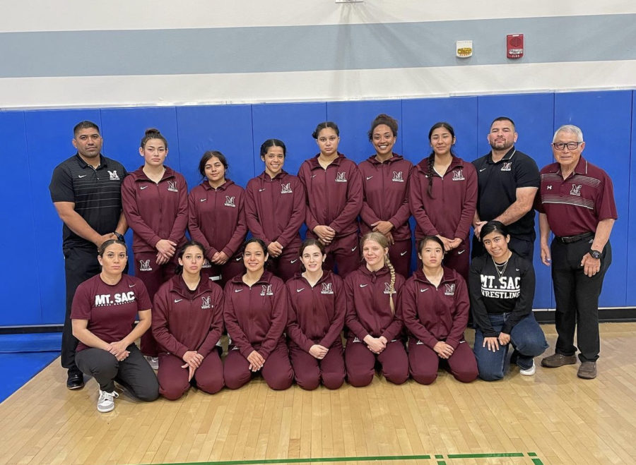 The first ever women’s wrestling roster in Mt. SAC history.
