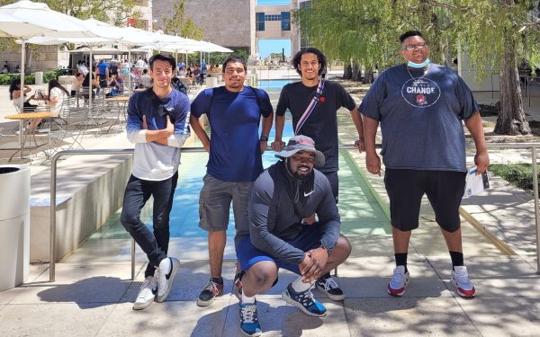 A partial group photo of the previous Minority Male Initiative members at Mt. SAC.