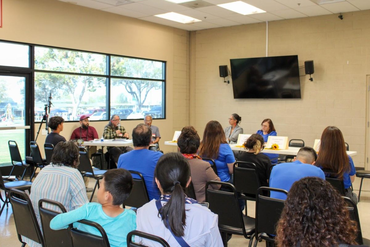 Candidates participate in a candidate forum hosted by ¡Juntos Podemos! in the La Puente Community Center on Sept. 28. 