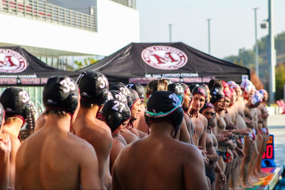 Mt. SAC Men's Water Polo lined up against Panthers
