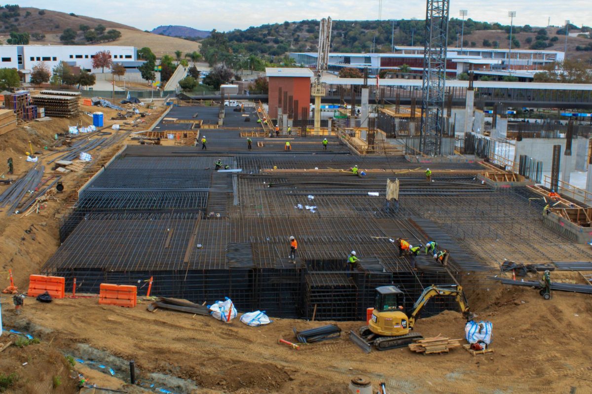 Clear of financial worries after Mt. SAC’s Measure V passed, construction continues on the Technology and Health building complex.