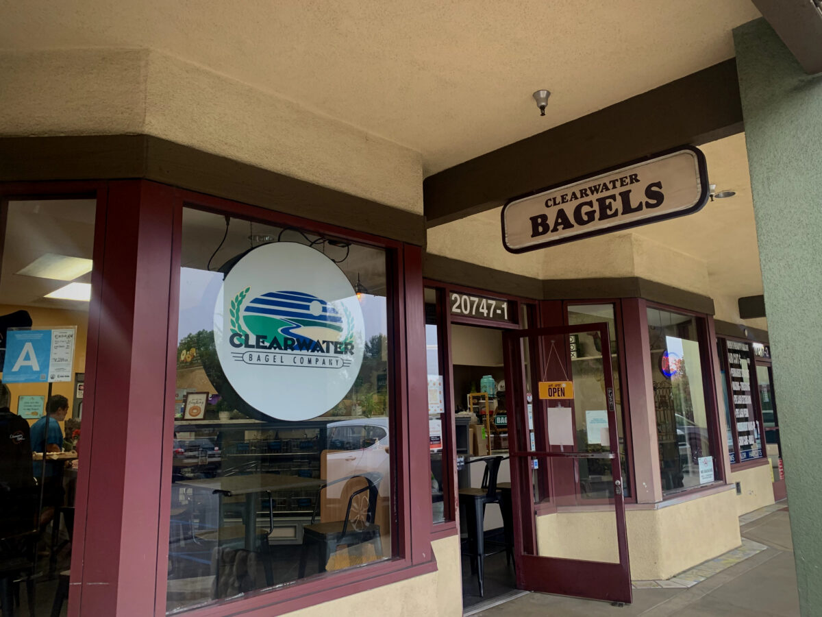 Front of Clearwater Bagels 