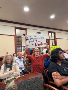 Members of the audience at the Claremount City Council voice and demonstrate their concerns over various topics covered at Thursday's meeting on May 22. 