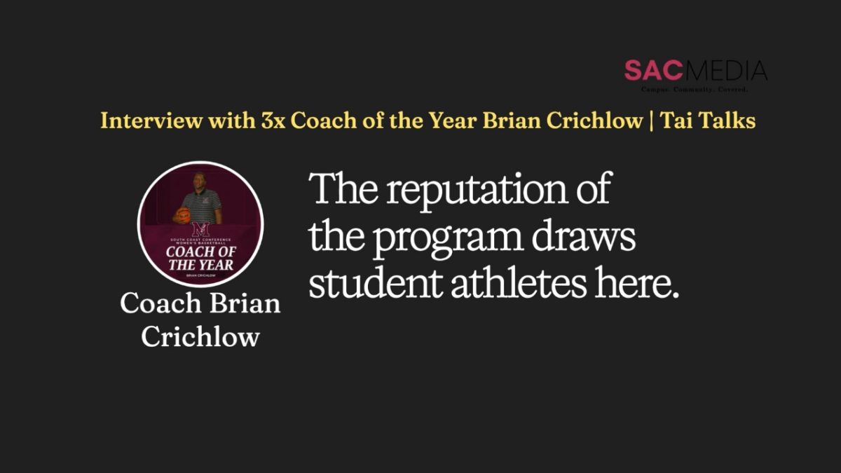Mt. SAC women’s basketball coach Brian Crichlow wins Coach of the Year for a third year