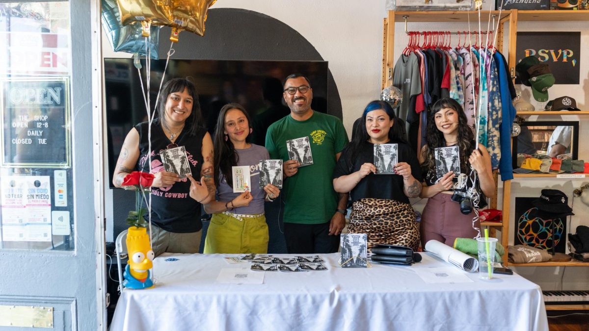 Worst Zine Ever team (Left to right) Kid Garcia, Linett Luna Tovar, Anthony Solorzano, Andie Mendibles and Andreea Gutierrez.