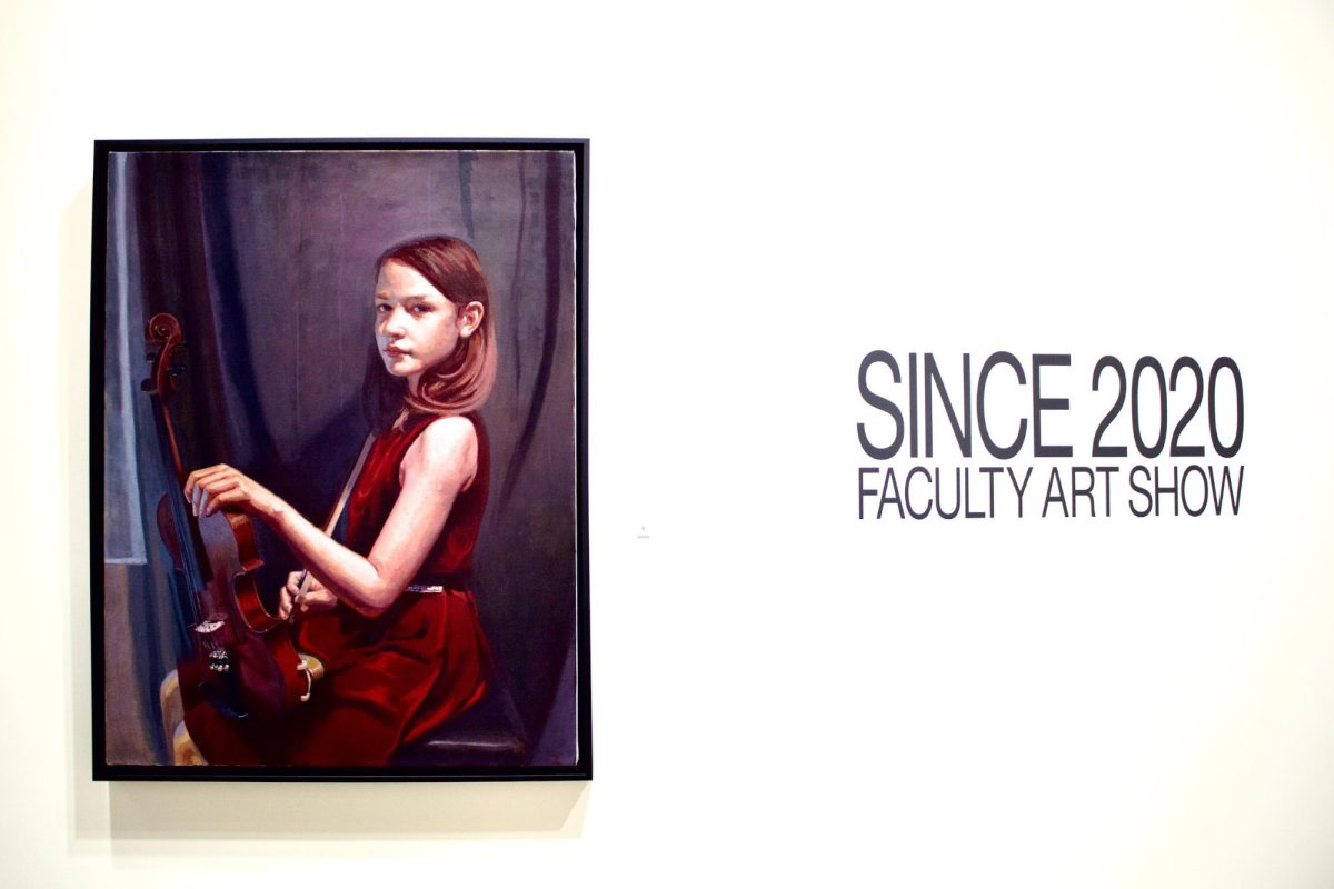 “The Violinist (portrait of the artist’s daughter)” by Thomas Butler.
