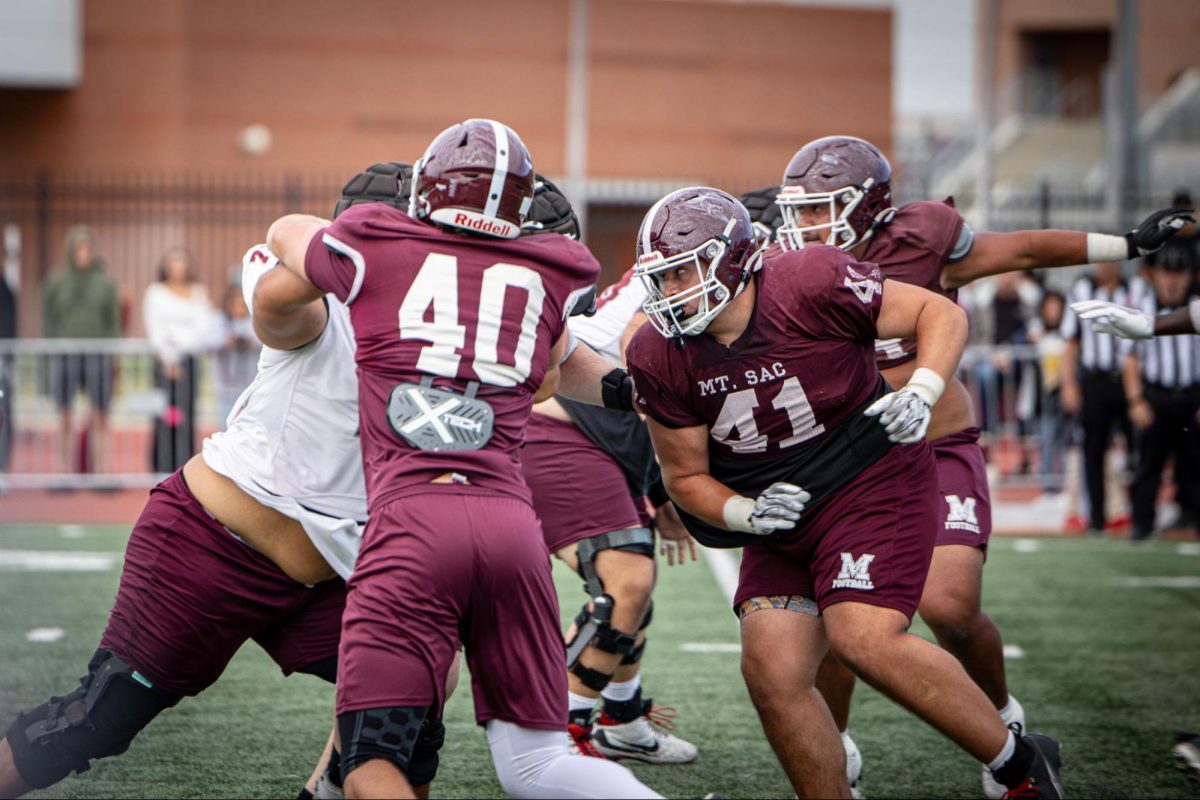 Jayden Murrietta (41) prepares for a tackle.